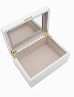 Jewellery Storage|Jewellery And Trinket Boxes*Zjoosh Lacquered Jewellery Box Large White