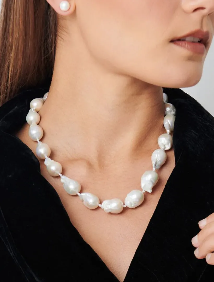 Pearl Jewellery|Necklaces*Zjoosh Large Baroque Pearl Necklace