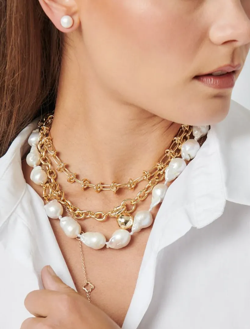 Pearl Jewellery|Necklaces*Zjoosh Large Baroque Pearl Necklace