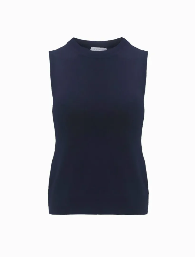 Knits And Jumpers*Zjoosh Layla Knit Tank - FINAL SALE Navy