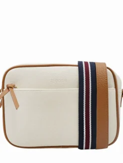 Cross Body Bags*Zjoosh Leah Canvas Cross Body Bag White