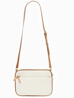 Cross Body Bags*Zjoosh Leah Canvas Cross Body Bag White