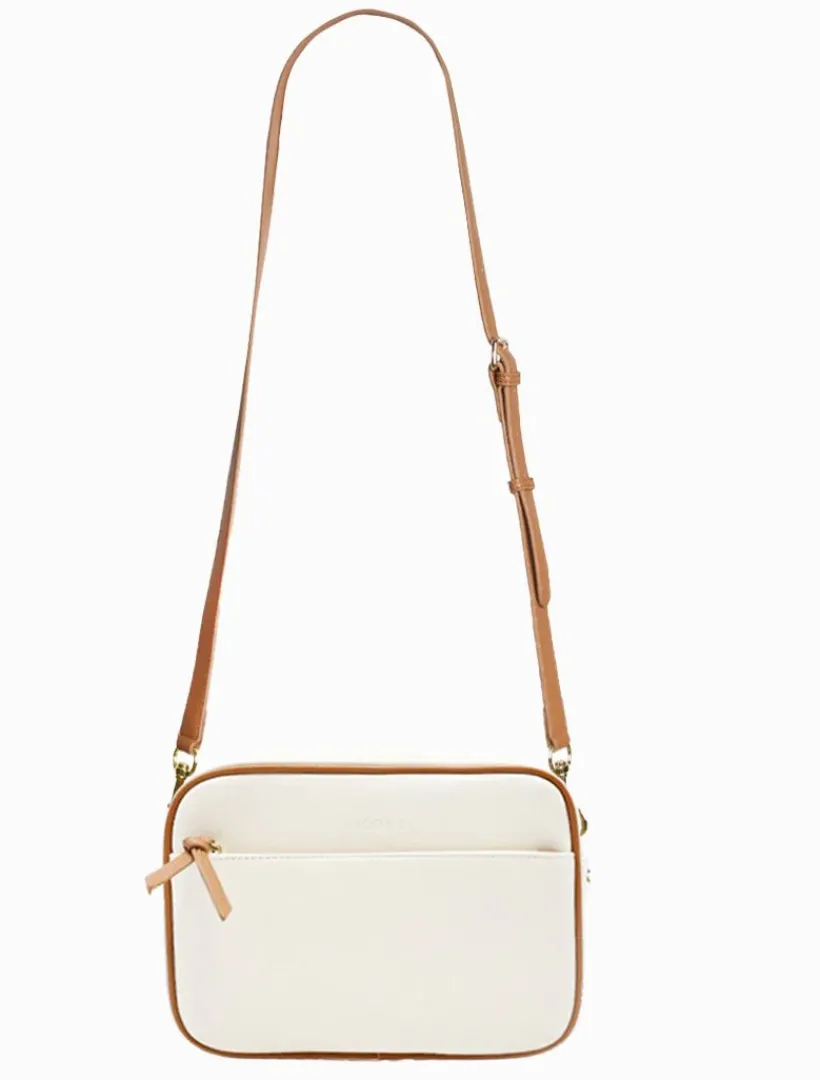 Cross Body Bags*Zjoosh Leah Canvas Cross Body Bag White