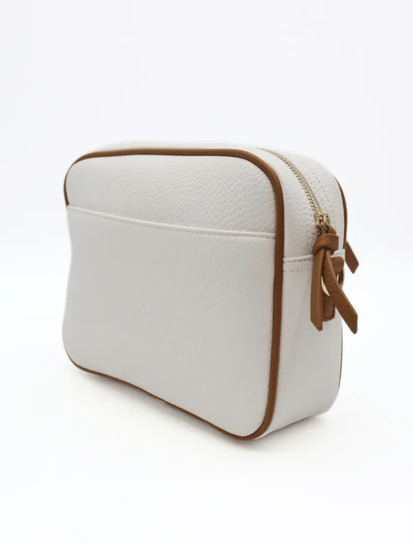 Cross Body Bags*Zjoosh Leah Cross Body Bag Dual Tone White Tan WhiteTan