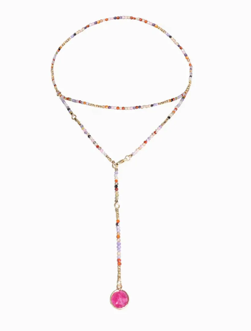 Necklaces*Zjoosh Lilac Summer Double Length Necklace