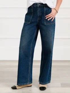 Pants*Zjoosh Lisa Wide Leg Jean Indigo