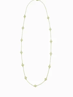 Necklaces|Gold Jewellery*Zjoosh Long Clover Necklace Gold