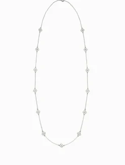 Necklaces|Silver Jewellery*Zjoosh Long Clover Necklace Silver