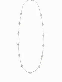 Necklaces|Silver Jewellery*Zjoosh Long Clover Necklace Silver