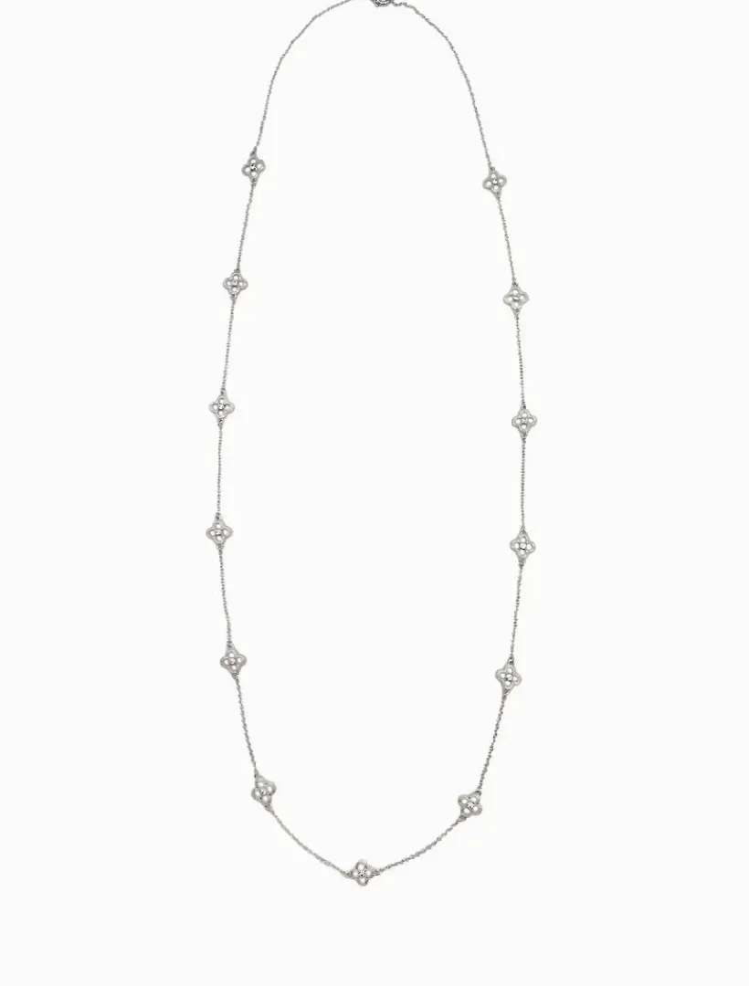 Necklaces|Silver Jewellery*Zjoosh Long Clover Necklace Silver