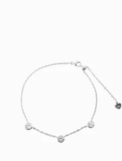 Lucienne - Zjoosh Premium|Bangles And Bracelets*Zjoosh Lucienne Cubic Zirconia Spaced Bracelet Rhodium