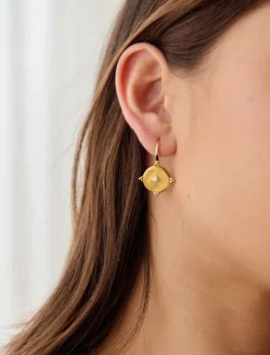 Lucienne - Zjoosh Premium|Earrings*Zjoosh Lucienne Gold and Crystal Hooks
