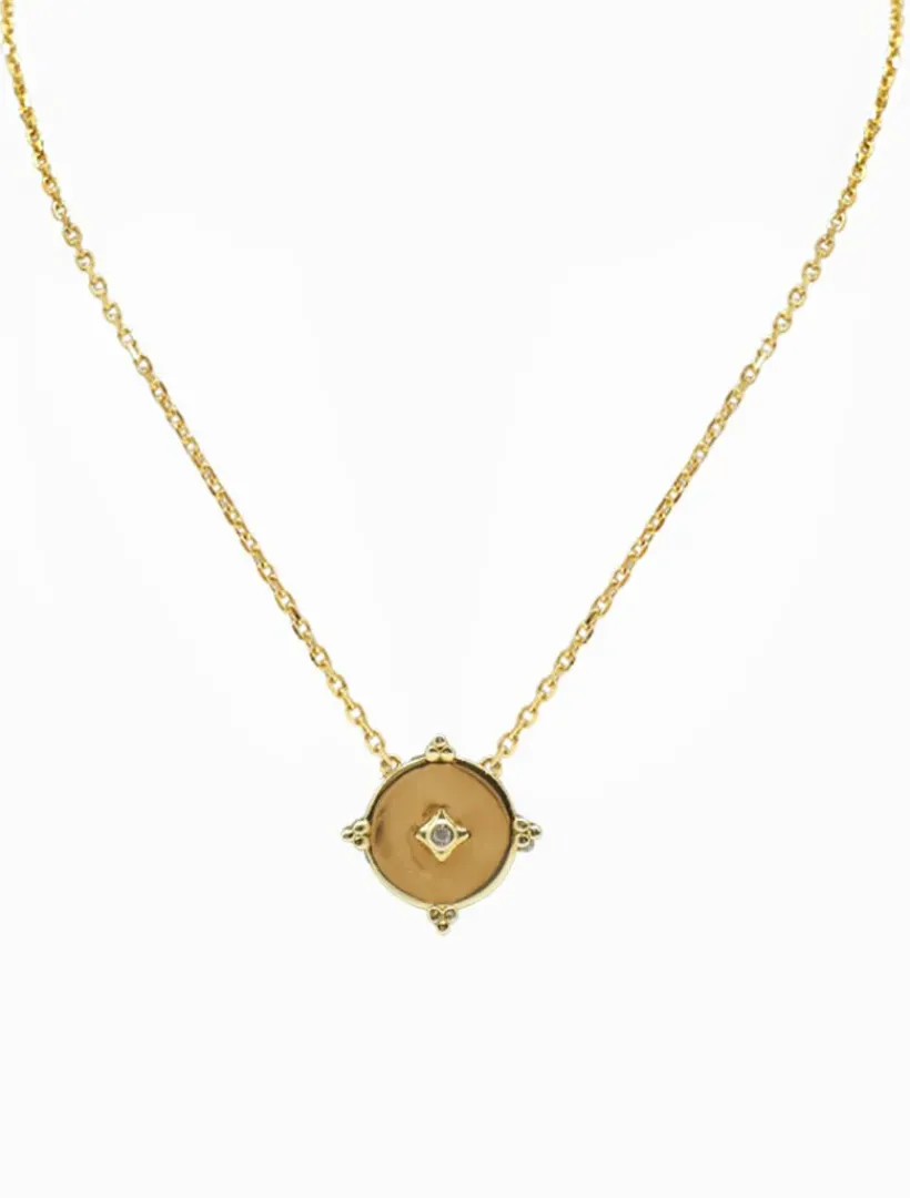Lucienne - Zjoosh Premium|Necklaces*Zjoosh Lucienne Gold and Crystal Pendant