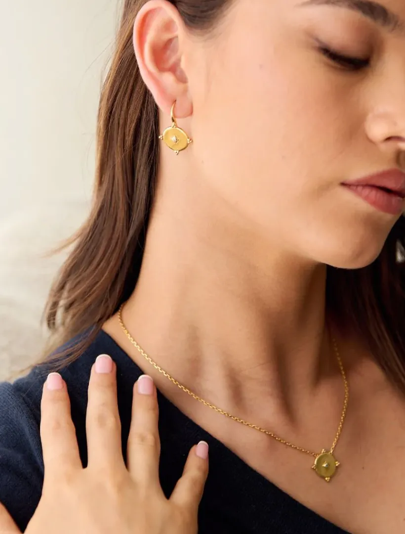 Lucienne - Zjoosh Premium|Necklaces*Zjoosh Lucienne Gold and Crystal Pendant