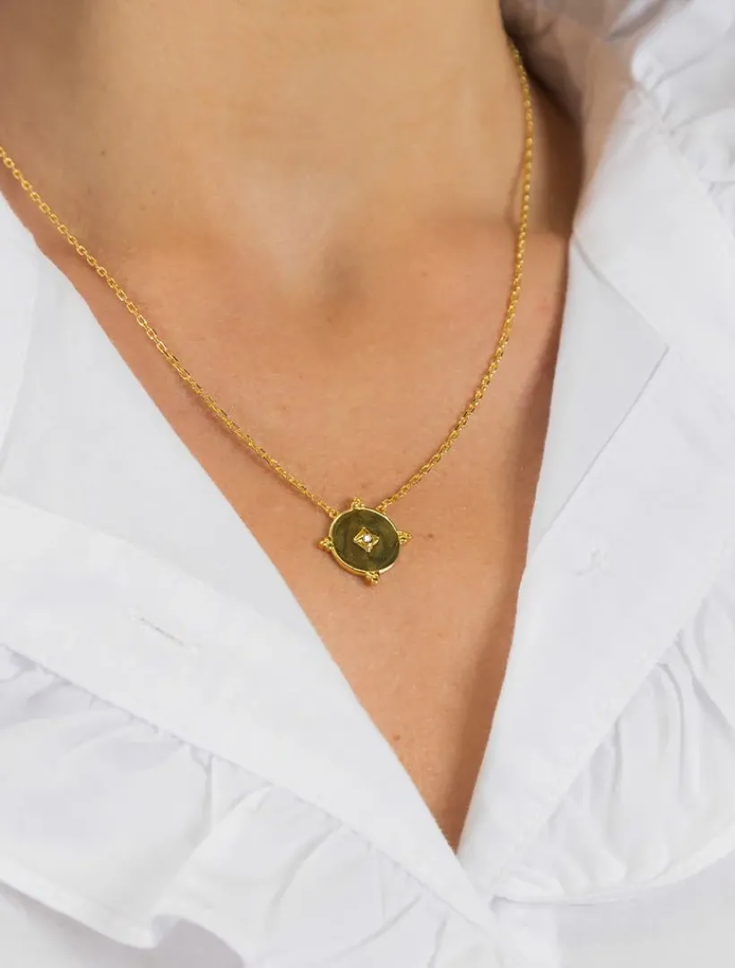 Lucienne - Zjoosh Premium|Necklaces*Zjoosh Lucienne Gold and Crystal Pendant