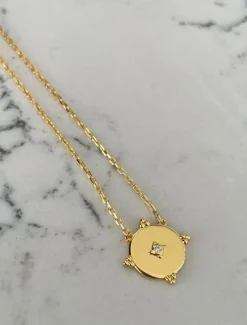 Lucienne - Zjoosh Premium|Necklaces*Zjoosh Lucienne Gold and Crystal Pendant