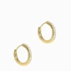 Lucienne - Zjoosh Premium|Earrings*Zjoosh Lucienne Gold Plated Sterling Silver Huggie Hoops