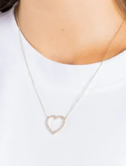 Lucienne - Zjoosh Premium|Necklaces*Zjoosh Lucienne Open Heart Necklace Gold