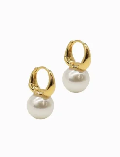 Lucienne - Zjoosh Premium|Pearl Jewellery*Zjoosh Lucienne Pearl Ball Huggies 925 Gold