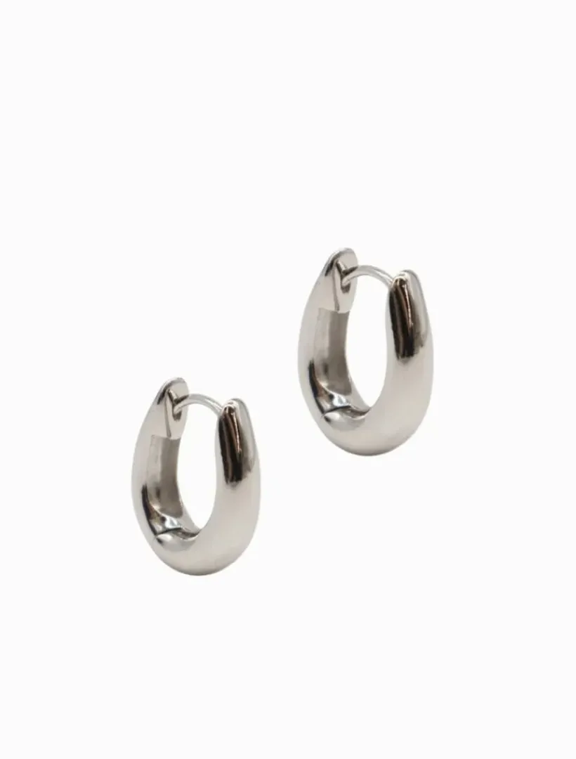 Lucienne - Zjoosh Premium|Earrings*Zjoosh Lucienne Tear Drop Huggies 925 Rhodium