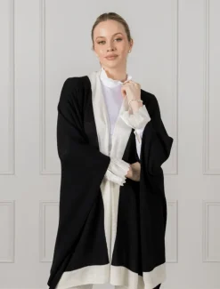 Knits And Jumpers*Zjoosh Luna Travel Wrap Black