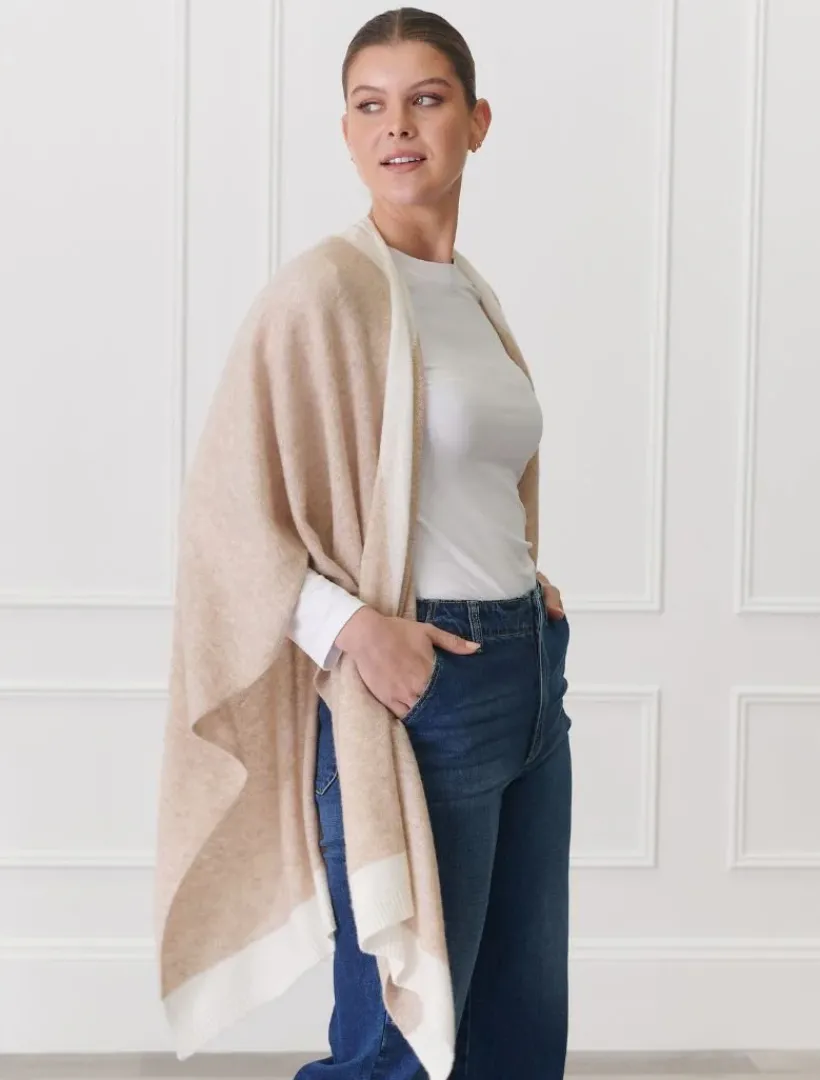Knits And Jumpers*Zjoosh Luna Travel Wrap Oatmeal