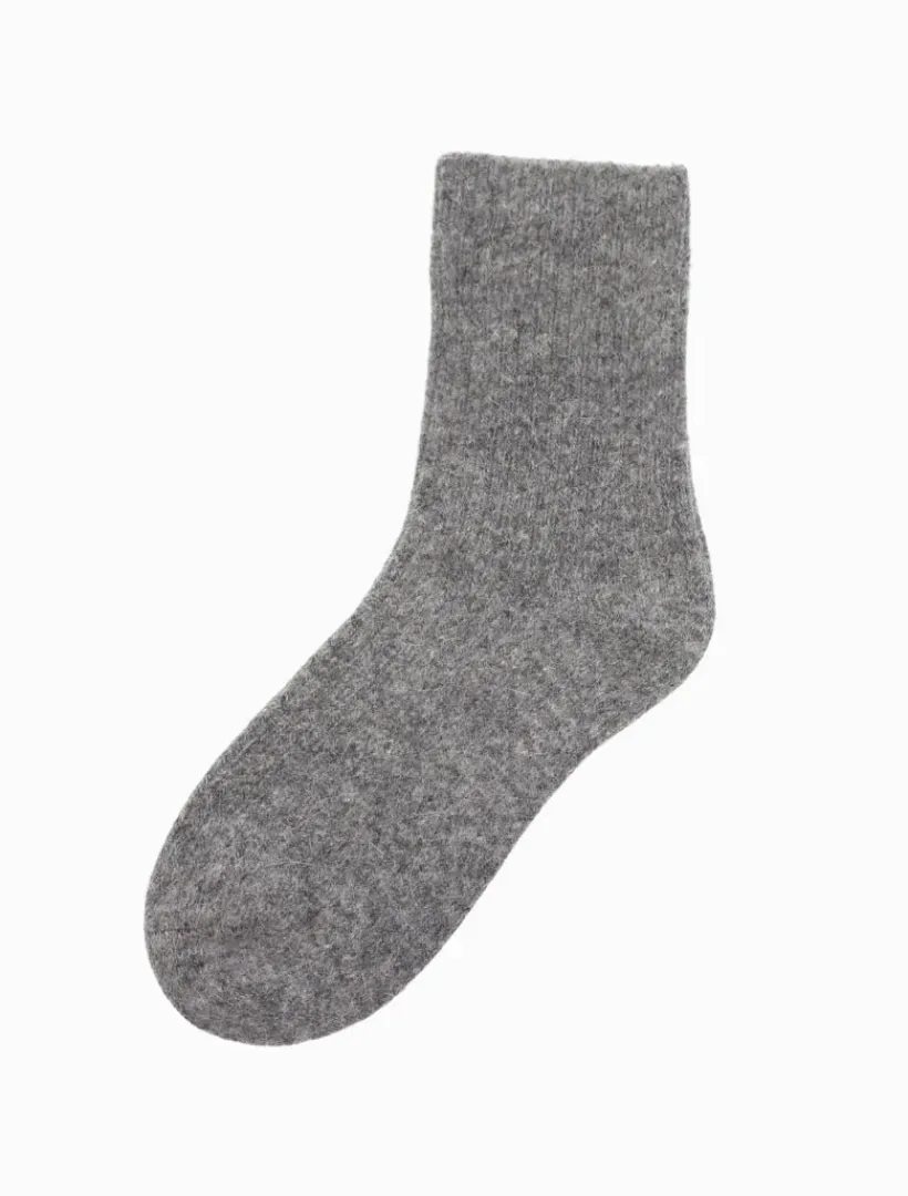Bed Socks*Zjoosh Luxurious Wool Blend Socks Grey