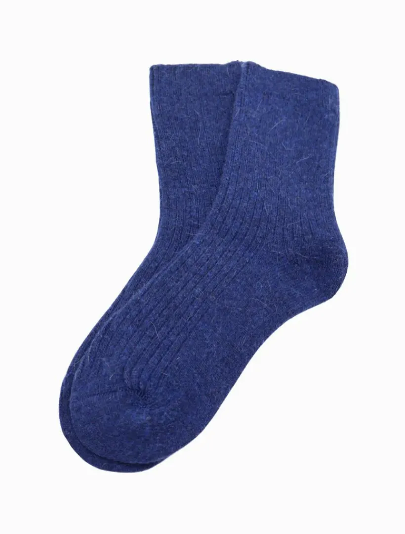 Bed Socks*Zjoosh Luxurious Wool Blend Socks Blue