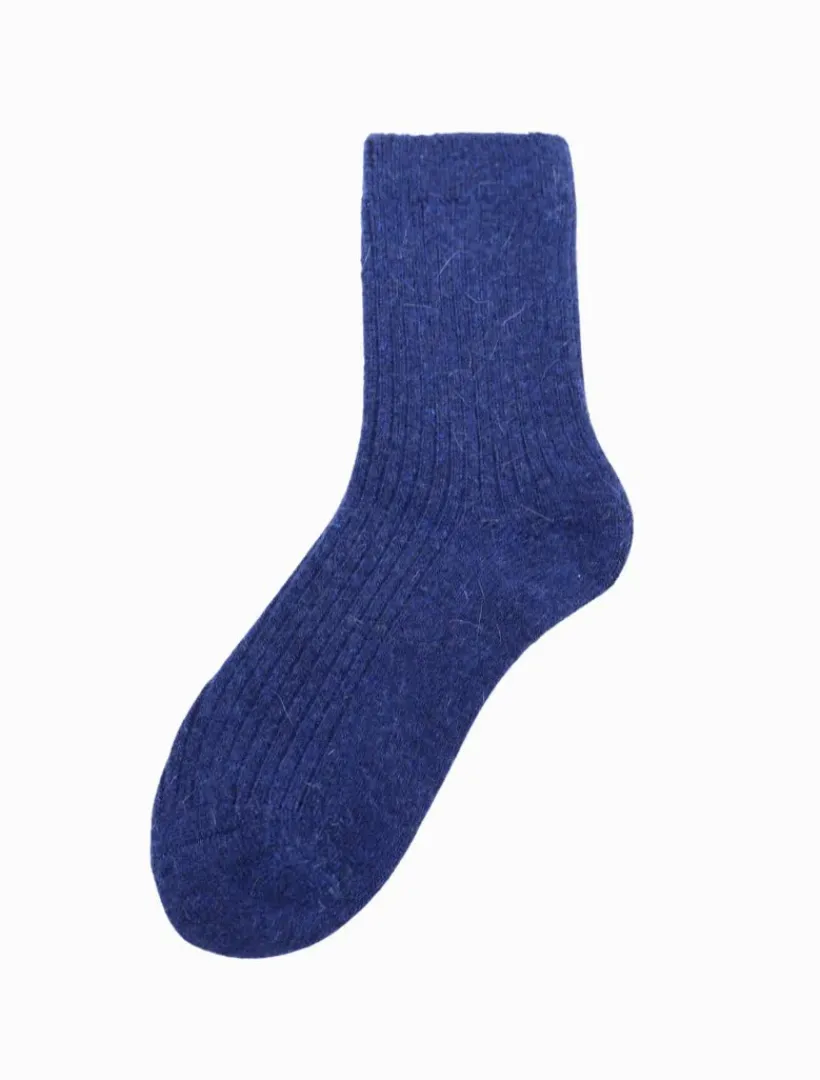 Bed Socks*Zjoosh Luxurious Wool Blend Socks Blue