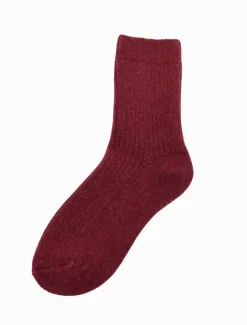 Bed Socks*Zjoosh Luxurious Wool Blend Socks Merlot