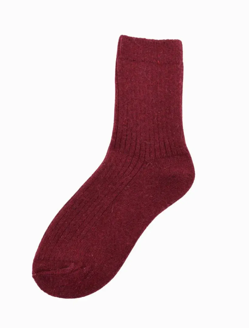Bed Socks*Zjoosh Luxurious Wool Blend Socks Merlot
