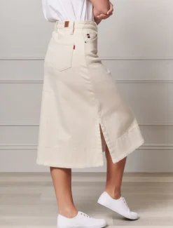 Skirts*Zjoosh Madison Denim Skirt Bone