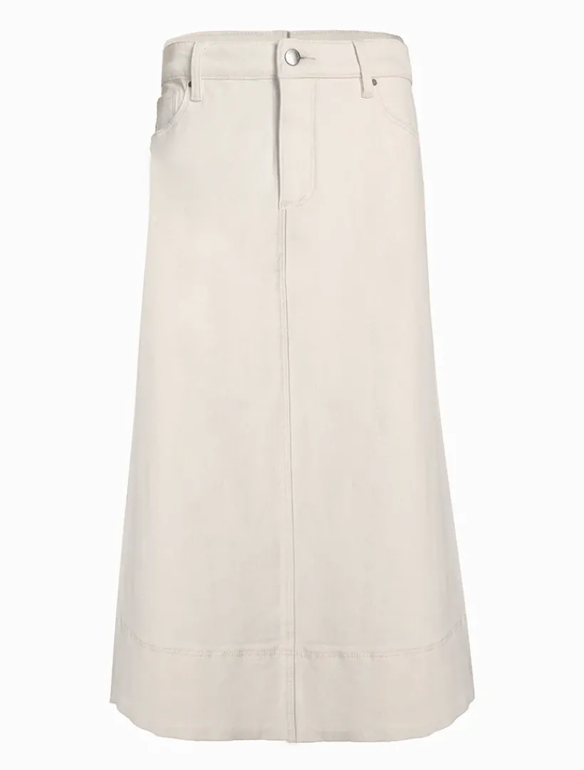 Skirts*Zjoosh Madison Denim Skirt Bone