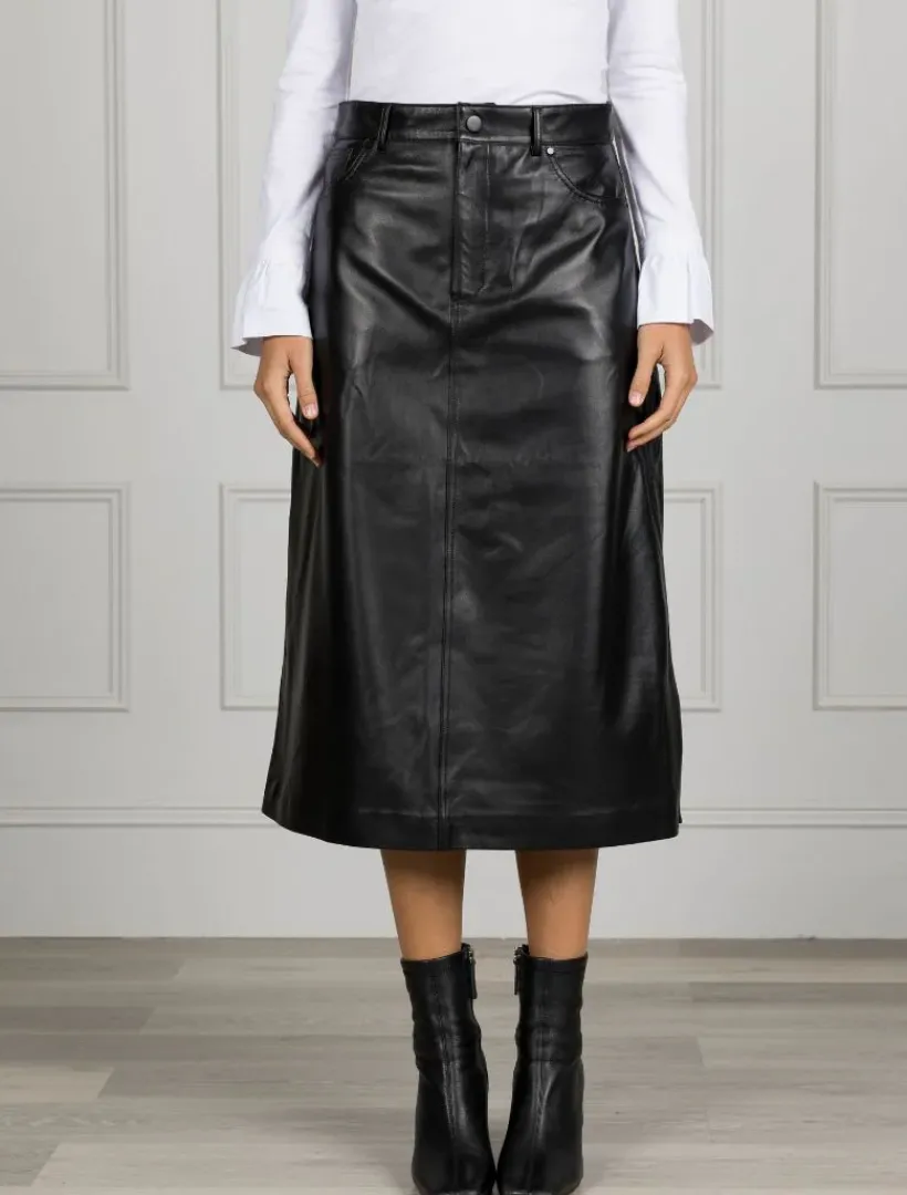 Skirts*Zjoosh Madison Leather Skirt Black