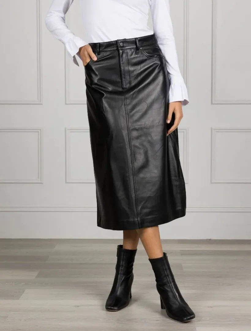 Skirts*Zjoosh Madison Leather Skirt Black