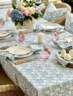 Table Linen*Zjoosh Majorelle Rectangle Tablecloth 150cm x 320cm Blue