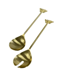 Cutlery & Servers*3rd Party Other Matte Gold Bee Salad Server