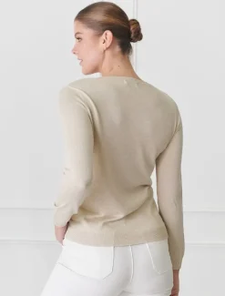 Knits And Jumpers*Zjoosh Melissa Sparkle Knit Gold