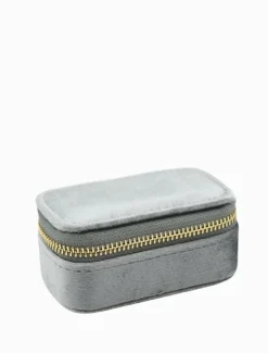 Jewellery Storage|Jewellery And Trinket Boxes*Zjoosh Mini Velvet Jewellery Case Silver