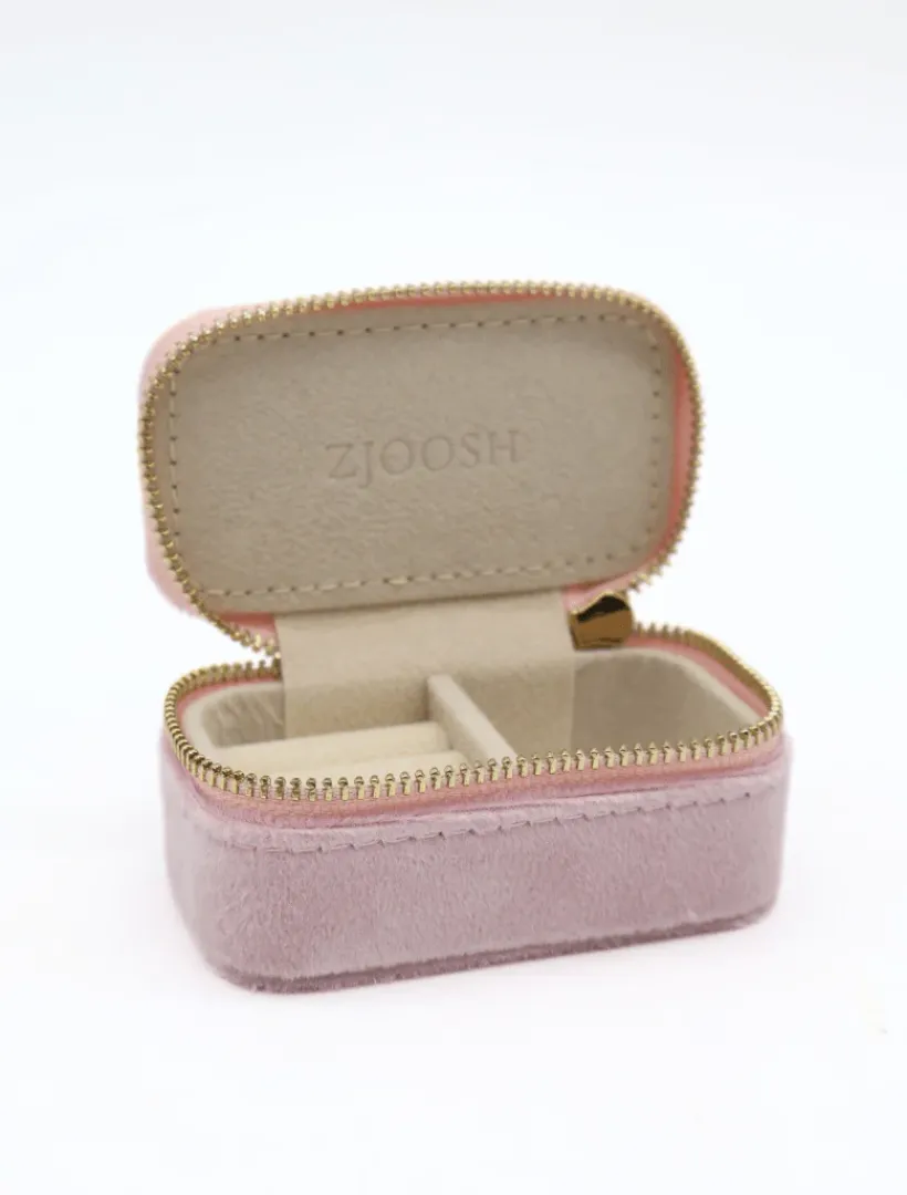 Jewellery Storage|Jewellery And Trinket Boxes*Zjoosh Mini Velvet Jewellery Case Pink