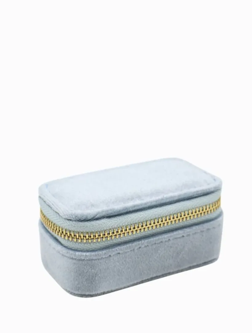 Jewellery Storage|Jewellery And Trinket Boxes*Zjoosh Mini Velvet Jewellery Case Blue