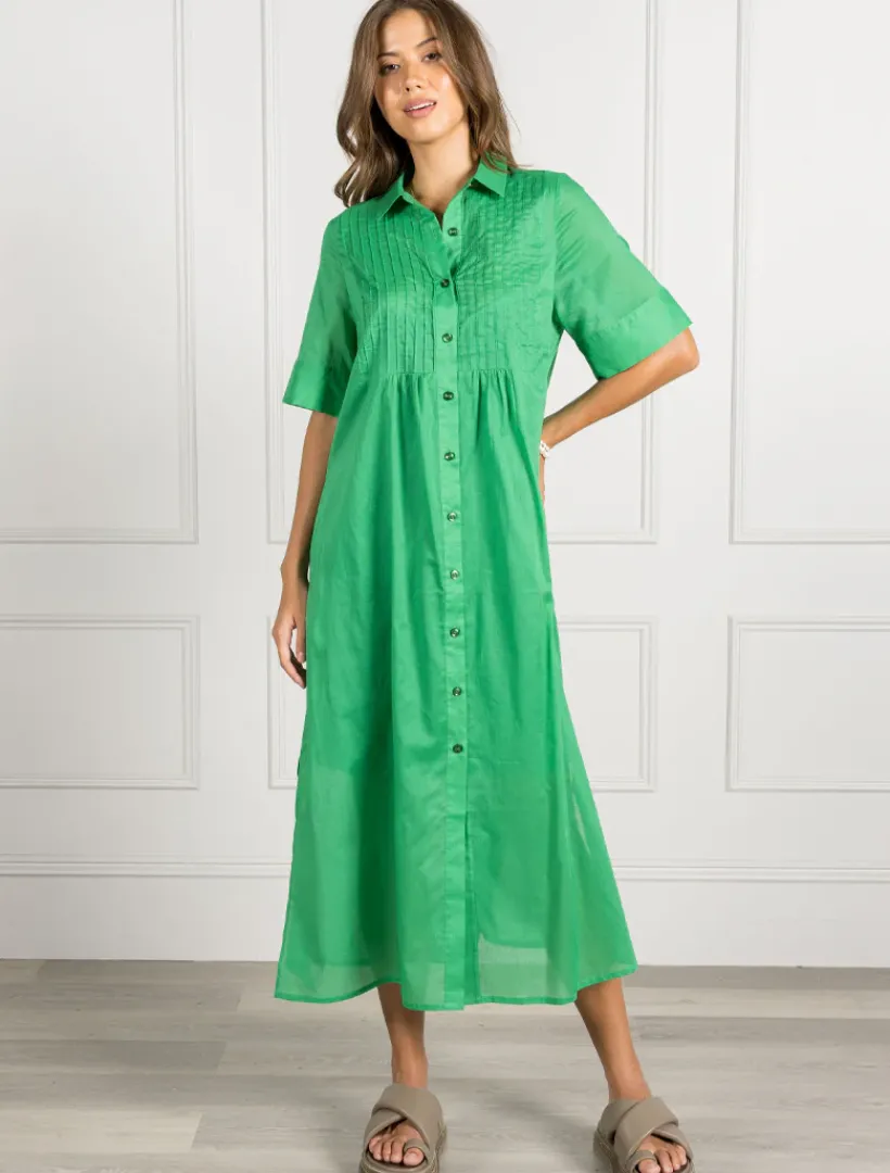 Dresses*Zjoosh Molly Shirt Dress - FINAL SALE Green