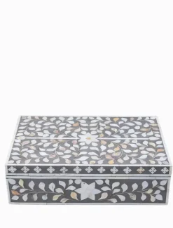 Home Ornaments|Jewellery Storage*3rd Party Other Mother Of Pearl Inlay Box Taupe