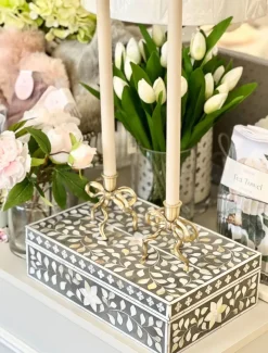 Home Ornaments|Jewellery Storage*3rd Party Other Mother Of Pearl Inlay Box Taupe