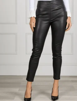 Pants*Zjoosh Olivia Genuine Leather Pants Black