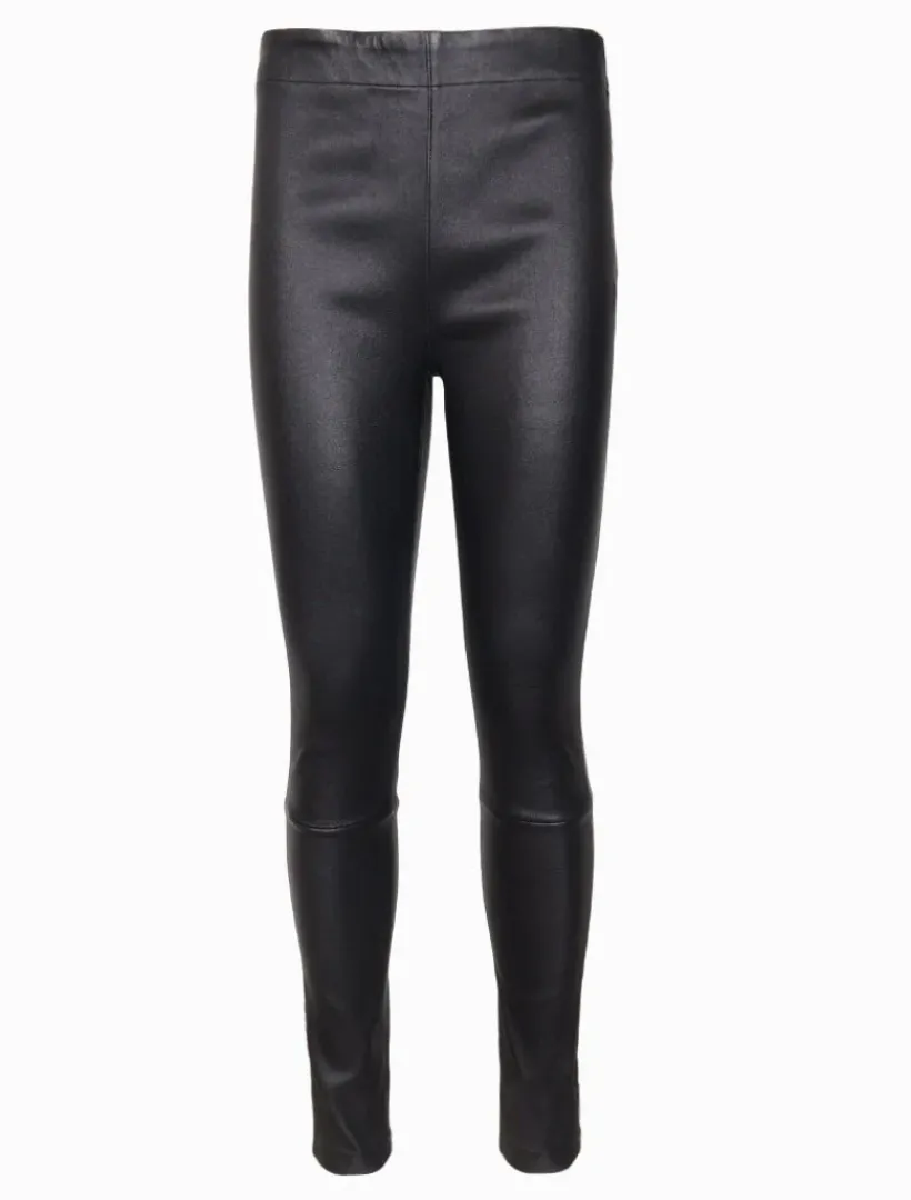 Pants*Zjoosh Olivia Genuine Leather Pants Black