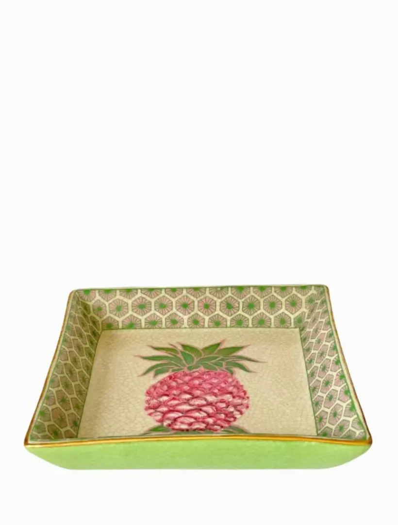 Ceramics*3rd Party Other Oriente Savon Dish Pina Green