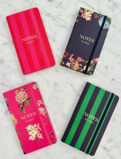 Stationery*Zjoosh Paige Journal Navy Green Stripe
