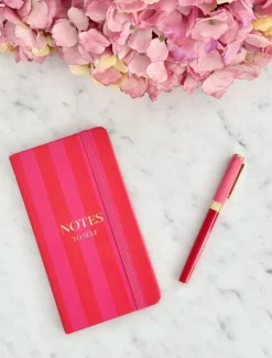 Stationery*Zjoosh Paige Journal Pink Red Stripe