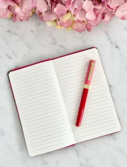 Stationery*Zjoosh Paige Journal Pink Red Stripe
